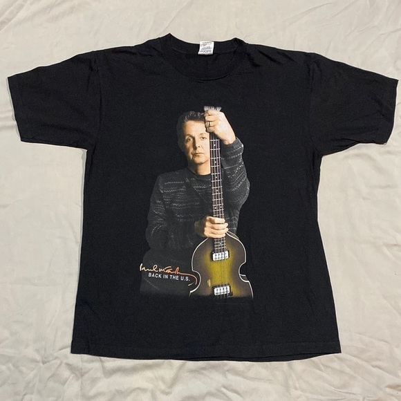 Paul McCartney Back in the U.S. tour 2002 concert tshirt size large - Picture 1 of 9